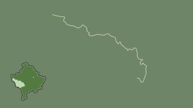 Kosova 'nın Dakovica kenti, sürülmüş ve izole edilmiş. Uydu
