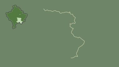 Kosova 'nın Urosevac kenti, boşaltılmış ve izole edilmiş. Uydu