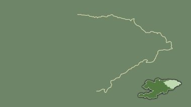 Ysyk-Kol, Kırgızistan, sürülmüş ve izole edilmiş. Uydu