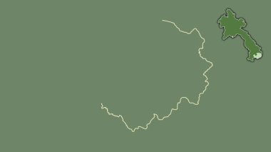 Attapu, Laos, çıkarıldı ve izole edildi. Uydu