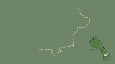 Saravan, Laos, dışlanmış ve izole edilmiş. Uydu