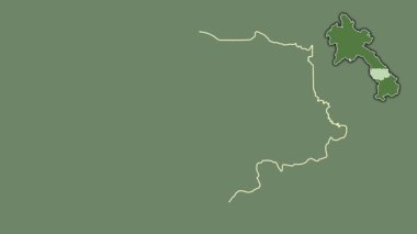 Savannakhet, Laos, dışlanmış ve izole edilmiş. Uydu