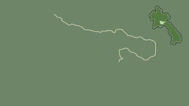 Xaisomboun, Laos, çıkarılmış ve izole edilmiş. Uydu