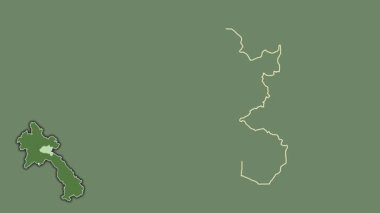 Xiangkhoang, Laos, dışlanmış ve izole edilmiş. Uydu