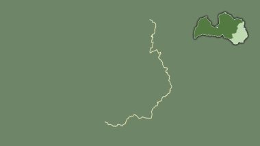 Latgale, Letonya, boşaltılmış ve izole edilmiş. Uydu
