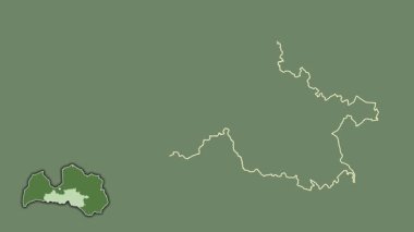 Zemgale, Letonya, soyutlanmış ve dışlanmış. Uydu