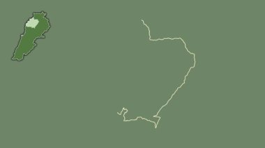 Kuzeye, Lübnan 'a, dışlanmış ve izole edilmiş. Uydu