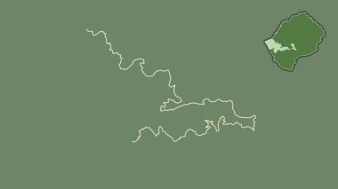 Mafeteng, Lesotho, dışlanmış ve izole edilmiş. Uydu