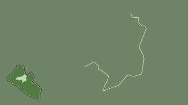 Bong, Liberya, çıkarılmış ve izole edilmiş. Uydu