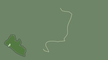 Montserrado, Liberya, soyutlanmış ve soyutlanmış. Uydu