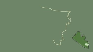 Nehir Gee, Liberya, boşaltılmış ve izole edilmiş. Uydu