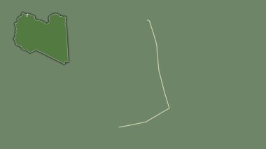 Al Jifarah, Libya, çıkarılmış ve izole edilmiş. Uydu