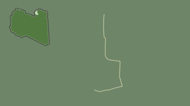 Bingazi, Libya, boşaltılmış ve izole edilmiş. Uydu