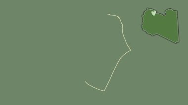 Misratah, Libya, çıkarılmış ve izole edilmiş. Uydu