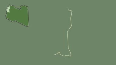 Nalut, Libya, soyutlanmış ve dışlanmış. Uydu