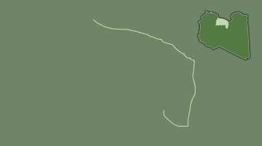 Surt, Libya, dışlanmış ve izole edilmiş. Uydu