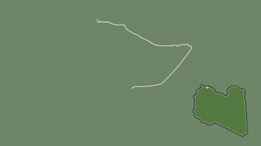 Trablus, Libya, boşaltılmış ve izole edilmiş. Uydu