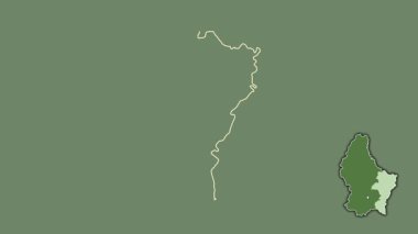 Grevenmacher, Lüksemburg, çıkarılmış ve izole edilmiş. Uydu