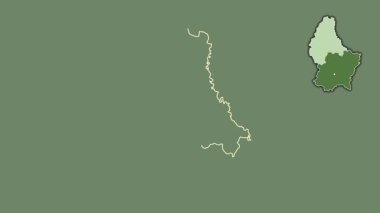 Diekirch, Lüksemburg, çıkarılmış ve izole edilmiş. Uydu