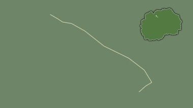 Makedonya 'nın Aerodrom kenti boşaltıldı ve izole edildi. Uydu