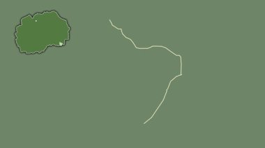 Makedonya 'nın Bogdanci kenti, boşaltılmış ve izole edilmiş. Uydu