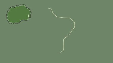 Makedonya 'nın Bosilovo kenti, boşaltılmış ve izole edilmiş. Uydu