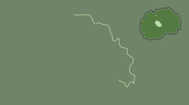 Makedonya 'nın Caska kenti, boşaltılmış ve izole edilmiş. Uydu