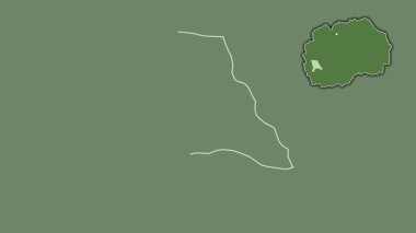 Makedonya 'nın Debarca kenti, boşaltılmış ve izole edilmiş. Uydu