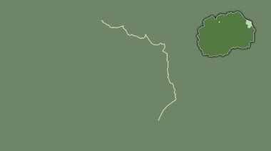 Makedonya 'nın Delcevo kenti, boşaltılmış ve izole edilmiş. Uydu