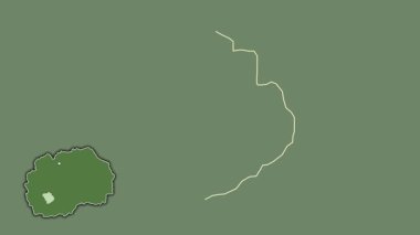 Makedonya 'nın Demir Hisar kenti boşaltıldı ve izole edildi. Uydu