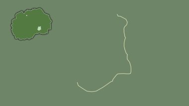 Makedonya 'nın Demir Kapija kenti boşaltıldı ve izole edildi. Uydu