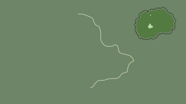 Makedonya 'nın Dolneni kenti, boşaltılmış ve izole edilmiş. Uydu