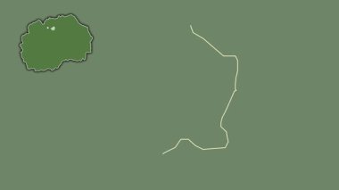 Makedonya 'nın Ilinden kenti, boşaltılmış ve izole edilmiş. Uydu