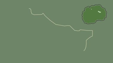 Makedonya 'nın Karbinci kenti, boşaltılmış ve izole edilmiş. Uydu