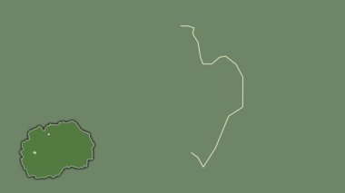 Makedonya 'nın Kicevo kenti, sürüldü ve izole edildi. Uydu