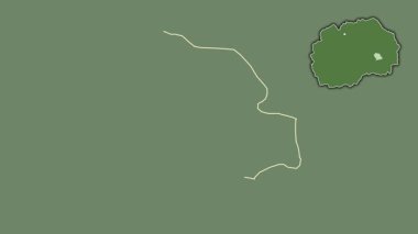 Makedonya 'nın Konce kenti boşaltıldı ve izole edildi. Uydu