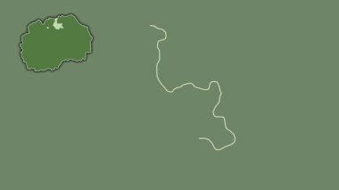 Makedonya 'nın Kumanovo kenti, boşaltılmış ve izole edilmiş. Uydu