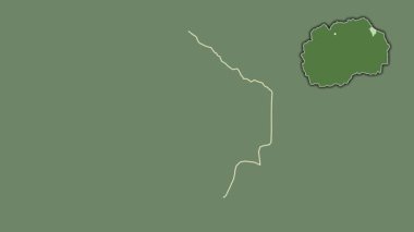 Makedonya 'nın Makedonska Kamenica kenti boşaltılmış ve izole edilmiş. Uydu