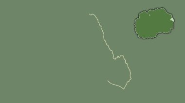 Makedonya 'nın Pehcevo kenti, boşaltılmış ve izole edilmiş. Uydu