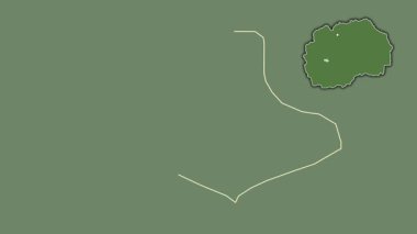 Makedonya 'nın Plasnica kenti, boşaltılmış ve izole edilmiş. Uydu