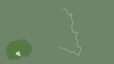 Prilep, Makedonya, sürülmüş ve izole edilmiş. Uydu