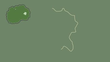 Makedonya 'nın Radovis kenti boşaltıldı ve izole edildi. Uydu