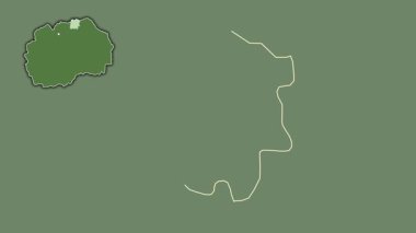 Makedonya 'nın Staro Nagoricane kenti, boşaltılmış ve izole edilmiş. Uydu