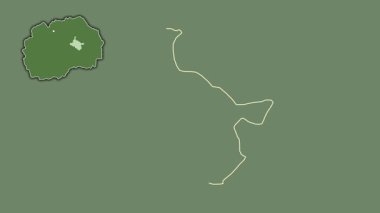 Makedonya 'nın Stip kenti boşaltılmış ve izole edilmiş. Uydu