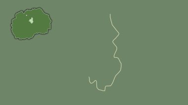 Veles, Makedonya, sürülmüş ve izole edilmiş. Uydu