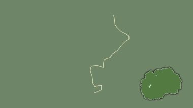 Makedonya 'nın Vranestica kenti, boşaltılmış ve izole edilmiş. Uydu