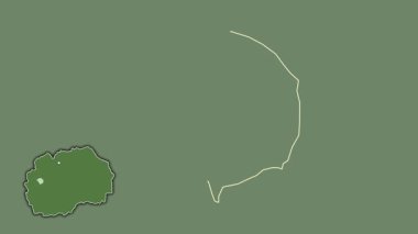 Makedonya 'nın Zajas kenti, boşaltılmış ve izole edilmiş. Uydu