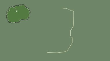 Makedonya 'nın Zelenikovo kenti, sürüldü ve izole edildi. Uydu