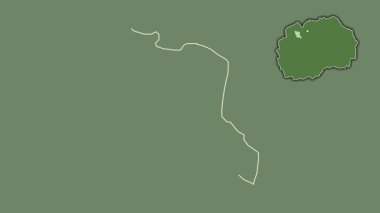 Zelino, Makedonya, dışlanmış ve izole edilmiş. Uydu