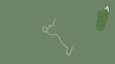 Antisiranana, Madagaskar, boşaltılmış ve izole edilmiş. Uydu